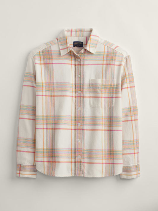 Shop Cozy Women's Plaid Flannel Boyfriend Shirt on sale! - Pendleton Great Value