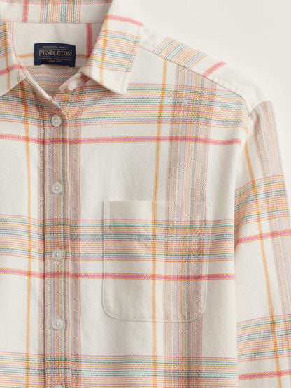 Shop Cozy Women's Plaid Flannel Boyfriend Shirt on sale! - Pendleton Great Value