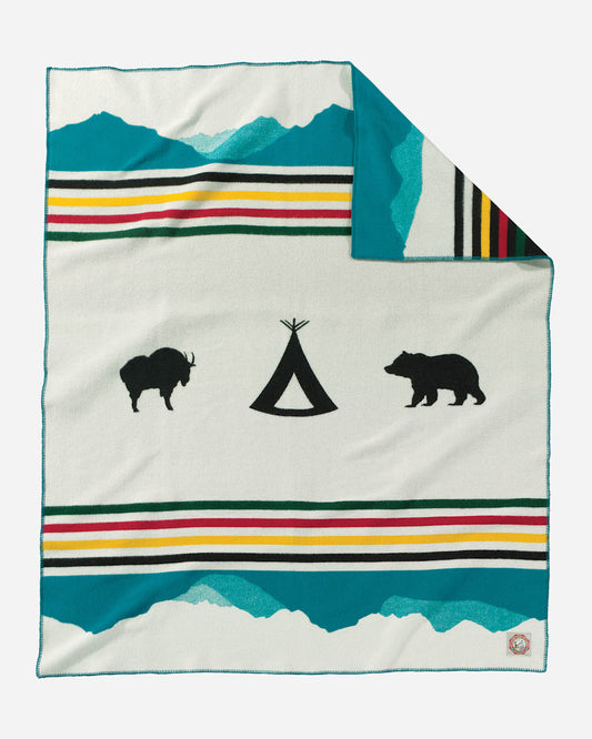 Luxurious Comfort of Crown of Continent Blanket - Pendleton Classic